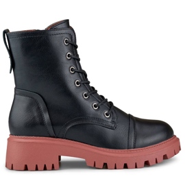 Stivali alti da lavoro da donna, neri 250044OR-PU nero