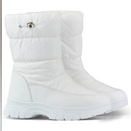 Doposci da donna con risvolto, bianco 3537W bianca