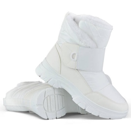 Doposci da donna con chiusura strappo, bianchi 3535W bianco