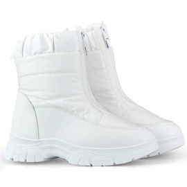 Doposci da donna con cerniera, bianco 3555-2-W bianca