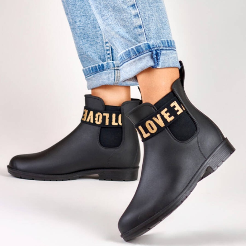 Galosce da donna nero opaco S06B/GO