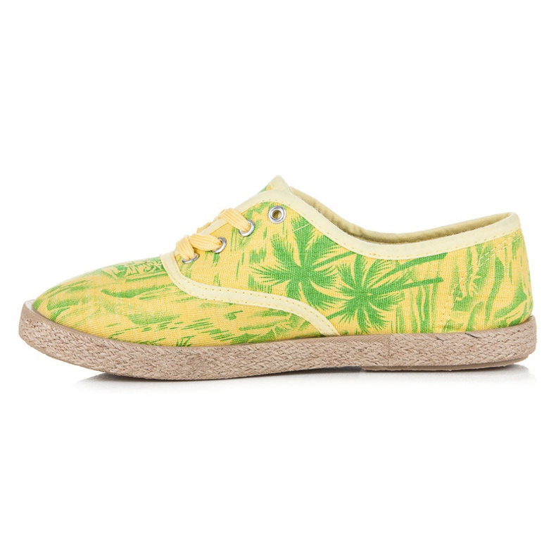 Vices Espadrillas sulla rilegatura giallo