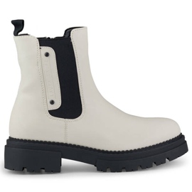 Stivaletti da donna con suola spessa, beige chiaro Laura La.Fi 250004BE-PU