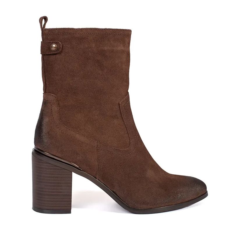 Stivaletti da donna in pelle marrone di Sergio Leone