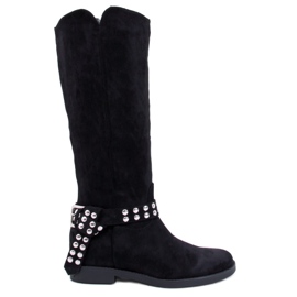 Brews Stivali da donna in camoscio nero