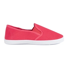 Sneakers slip-on rosse per bambini rosso