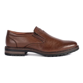 Scarpe slip-on marroni da uomo marrone