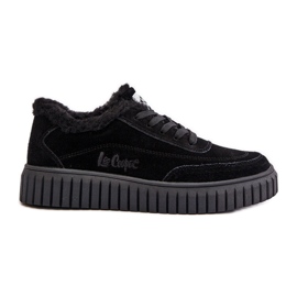 Sneakers da Donna in Pelle Foderata con Pelliccia Lee Cooper LCJ-24-01-2973 Nere nero