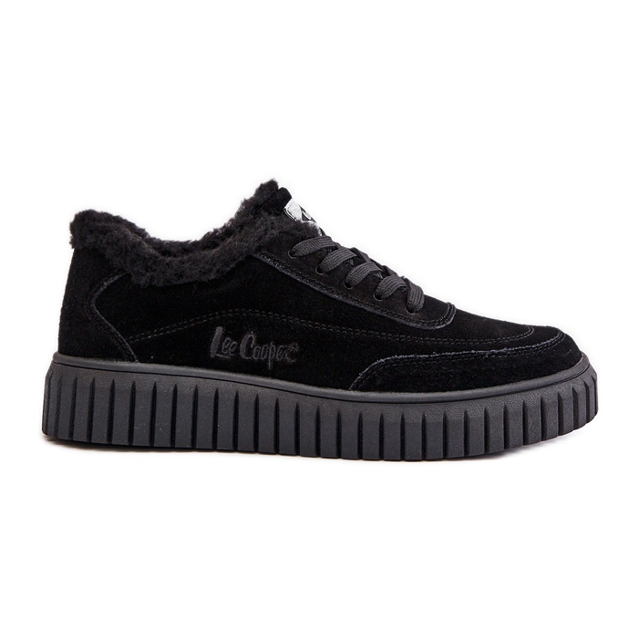 Sneakers da Donna in Pelle Foderata con Pelliccia Lee Cooper LCJ-24-01-2973 Nere nero