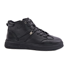 Stivaletti isolati in pelle Sneakers da uomo Lee Cooper LCJ-24-33-2913 Nero