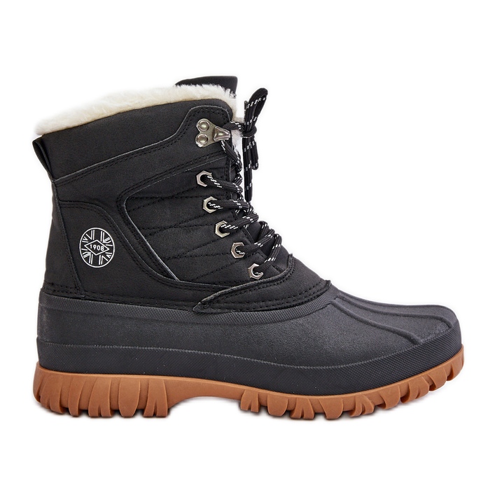 Stivali da neve stringati da donna con pelliccia Lee Cooper LCJ-24-44-2868 Neri nero