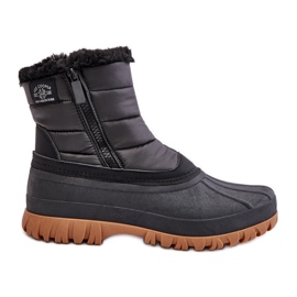 Stivali da neve da donna isolati con pelliccia, cerniera Lee Cooper LCJ-24-44-2866 Nero