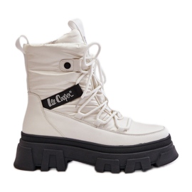 Stivali da neve con cerniera da donna Lee Cooper LCJ-24-47-3142 Bianco