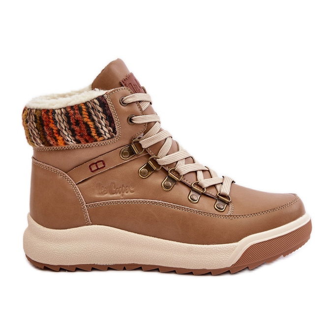 Stivali caldi da donna in pelle Lee Cooper LCJ-24-01-2985 Beige