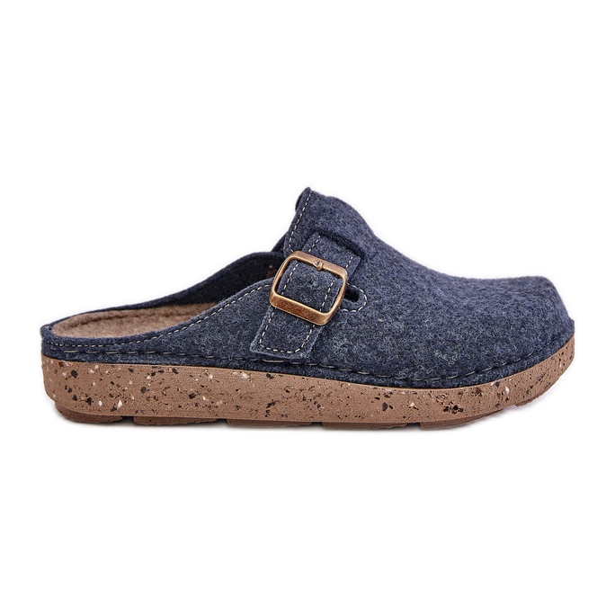 Comode Ciabatte da Donna Con Fibbia Inblu ED000019 Blu Navy