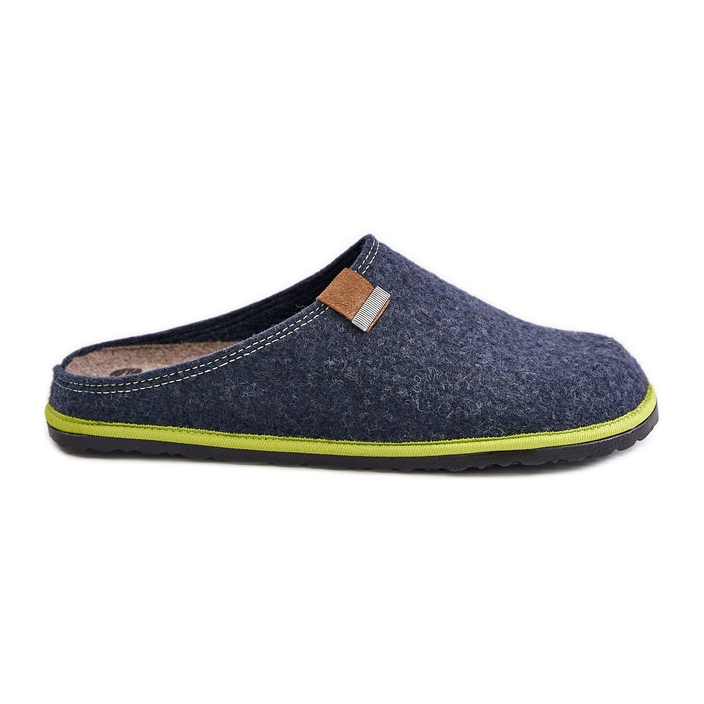 Pantofole da uomo, scarpe da casa Inblu SI000023, blu navy