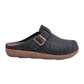 Ciabatte Da Uomo Con Fibbia Infradito Preventive Inblu MT000012 Grafite grigio
