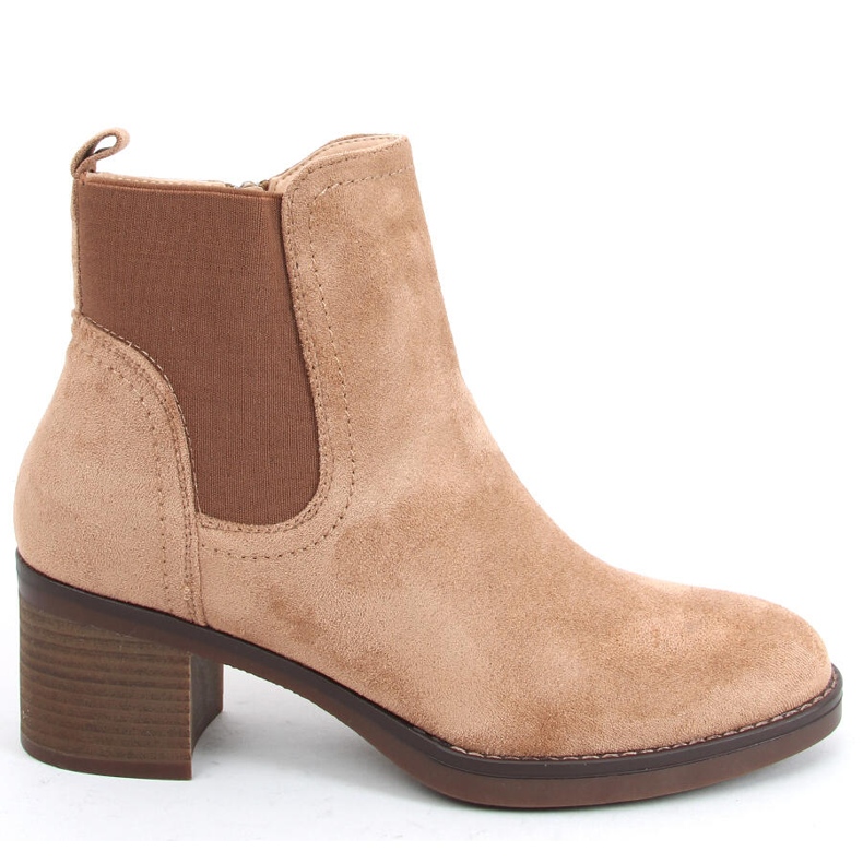 Stivali con tacco largo Fill Beige