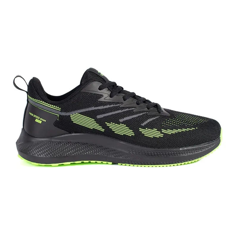 Vico Sneakers in rete da uomo nere e verdi nero