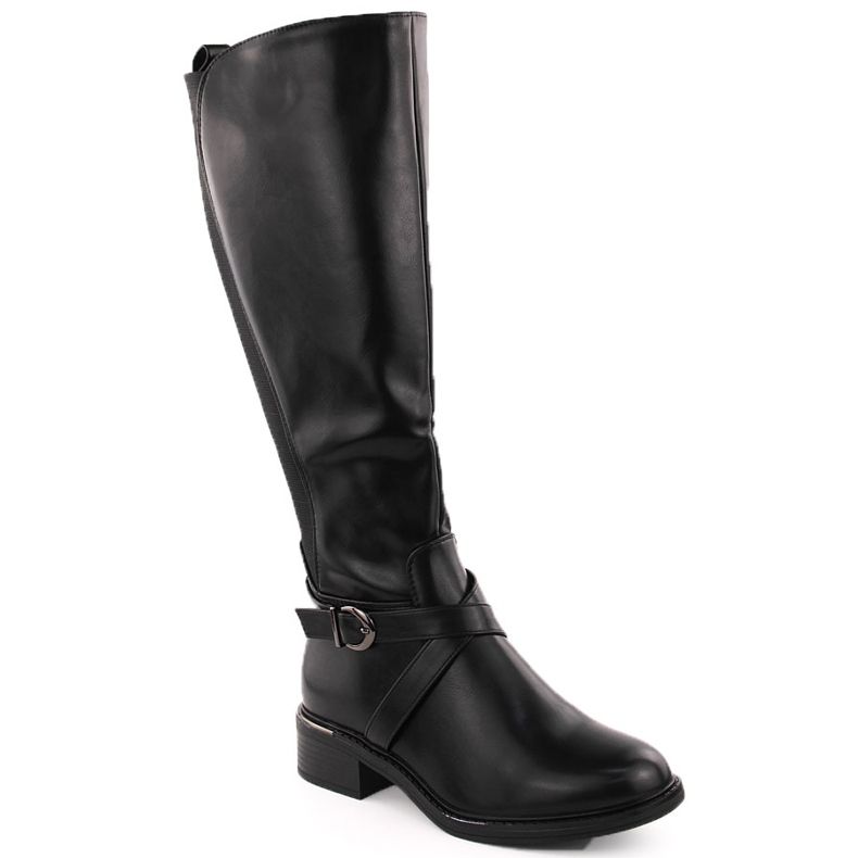 Stivali da donna con gomma elastica, isolanti, neri eVento 7496 nero