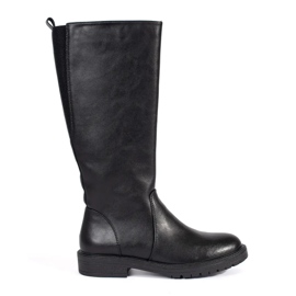 Stivali classici da donna in pelle nera by Sergio Leone nero