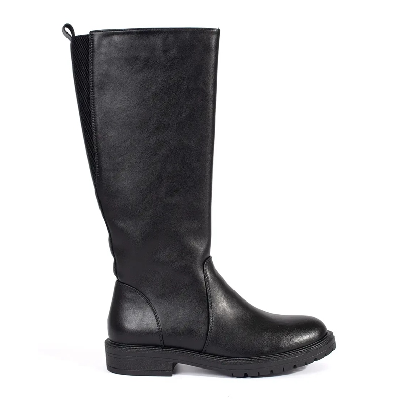 Stivali classici da donna in pelle nera by Sergio Leone nero