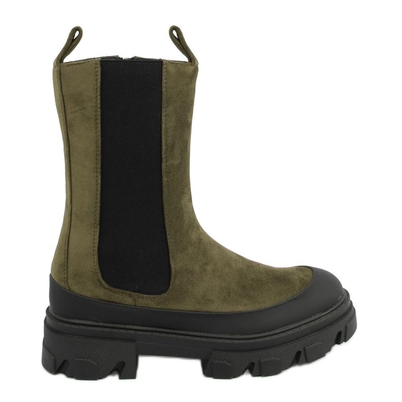 Stivaletti Chelsea alti Telma Green verde