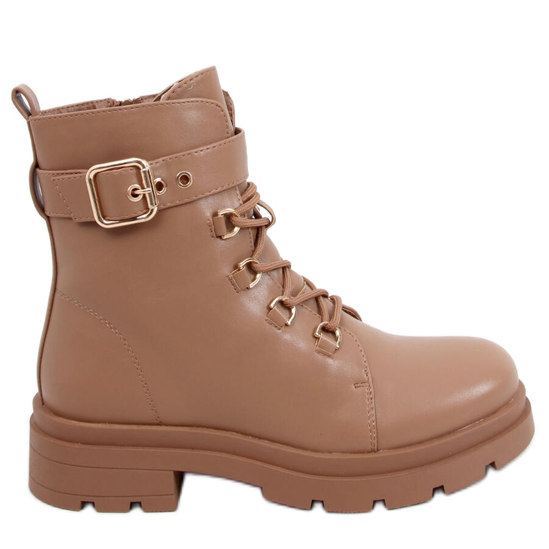 Stivali militari Pomona Camel marrone