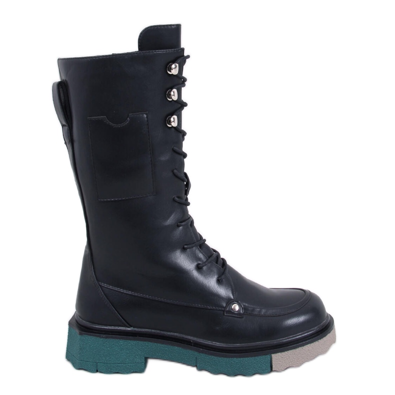 Stivali con suola colorata di Keefe Black nero