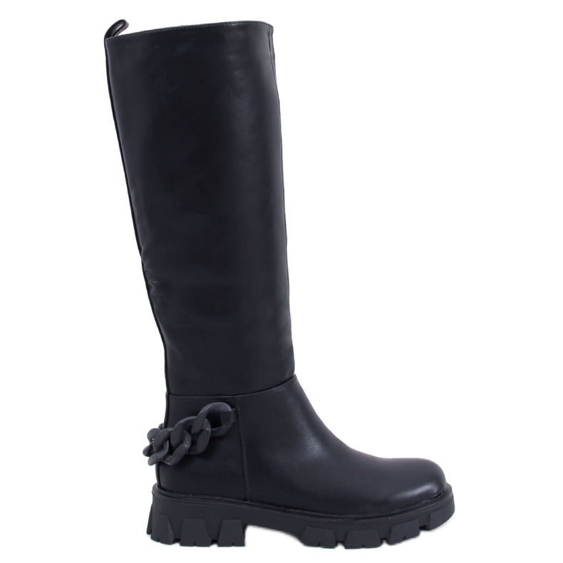 Stivali da donna con catena Guest Nero