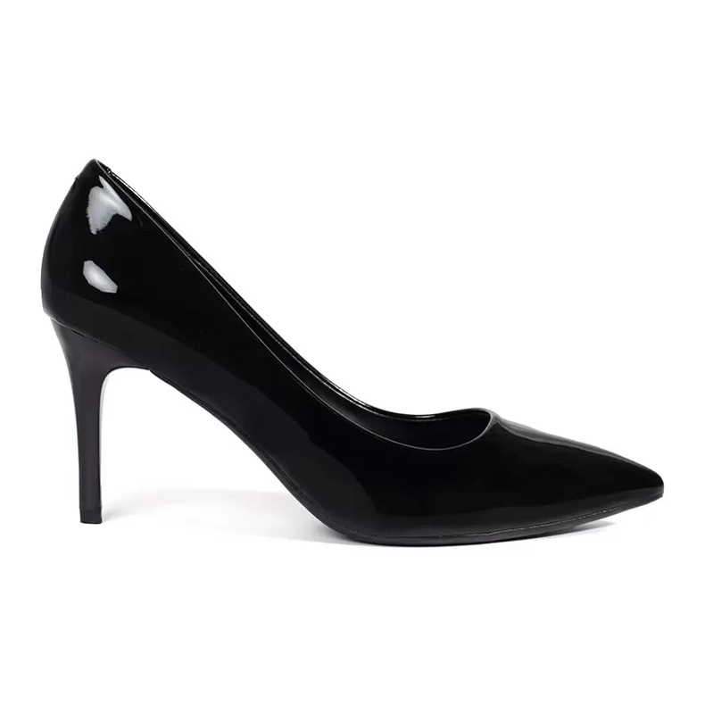 Seastar Scarpe con tacco da donna classiche nere laccate nero