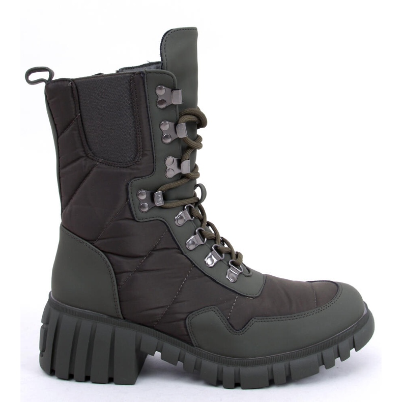 Stivali in nylon verde gioiello