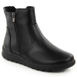 Stivaletti da donna in pelle nera con cerniera FIlippo DBT6630 nero