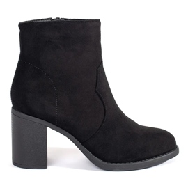Stivaletti da donna classici in camoscio nero