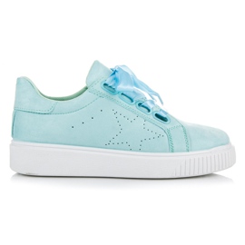 Wilady Sneakers in camoscio con nastro blu