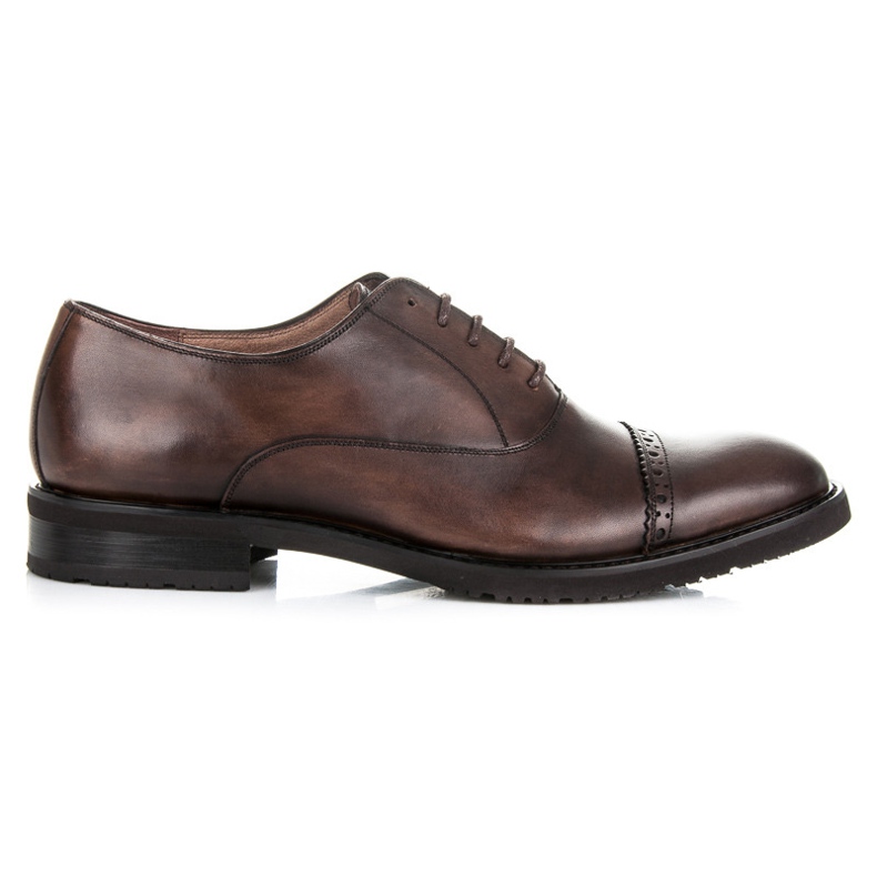 Sorrento Oxford in pelle marrone