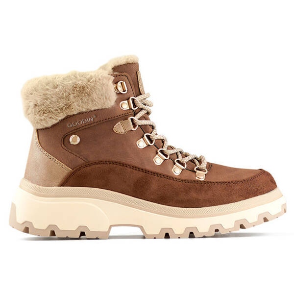 Stivali isolanti da donna, beige CC-44BR marrone