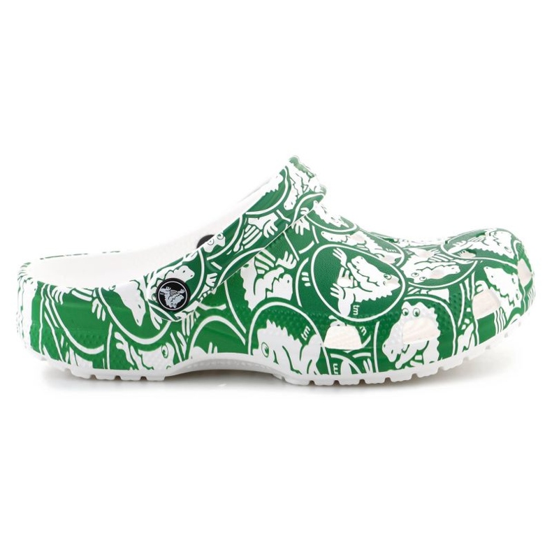 Zoccolo con stampa Crocs Classic Duke 210003-3WH verde