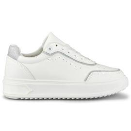 Scarpe sportive da donna, sneakers bianche BL295W bianco