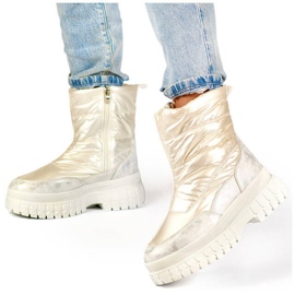 Doposci da donna con suola spessa, bianco perla 81325-2W bianca