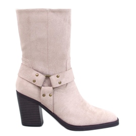 Stivali da cowboy in camoscio Hardin Beige
