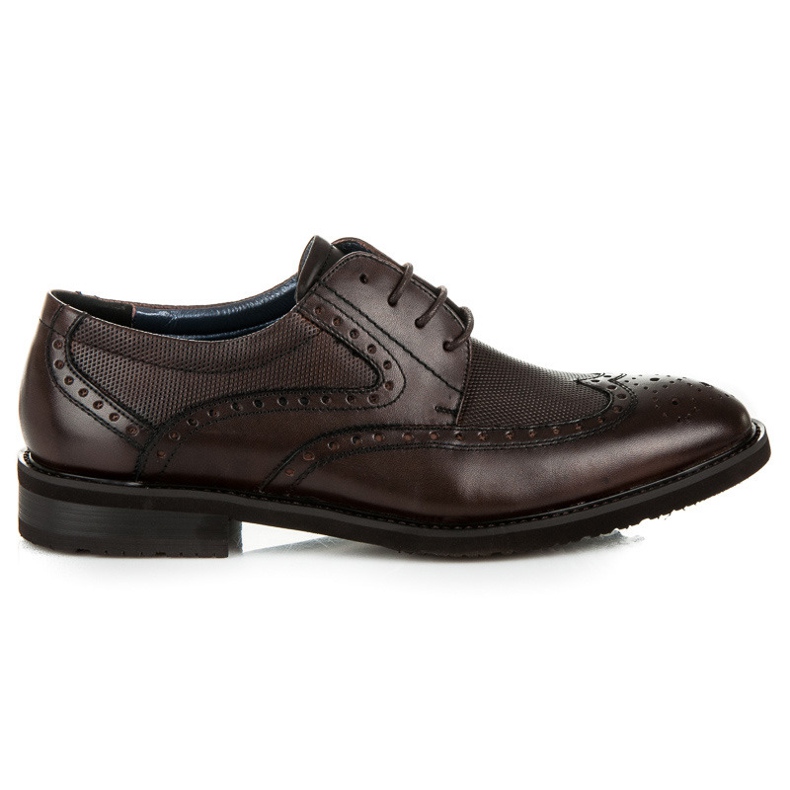 Sorrento Brogs in pelle marrone