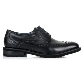 Sorrento Brogs in pelle nero