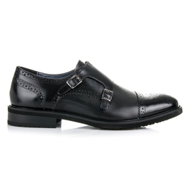 Sorrento Monki in pelle nero