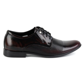 Olivier Scarpe eleganti da uomo in pelle 302T3 ciliegia rosso