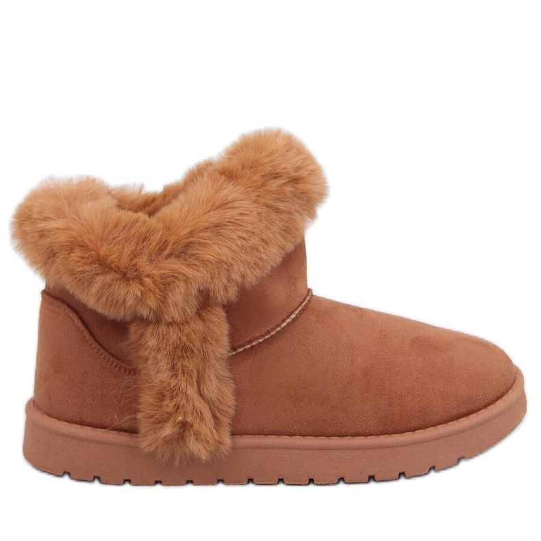 Stivali corti Emus con pelliccia Sissoi Camel marrone