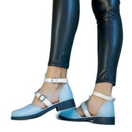 Ballerine blu con fibbia Josiane