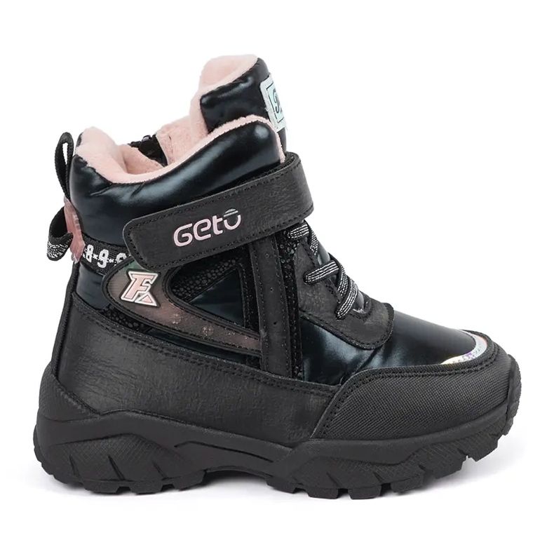 Scarpe nere da ragazza con suola spessa nero