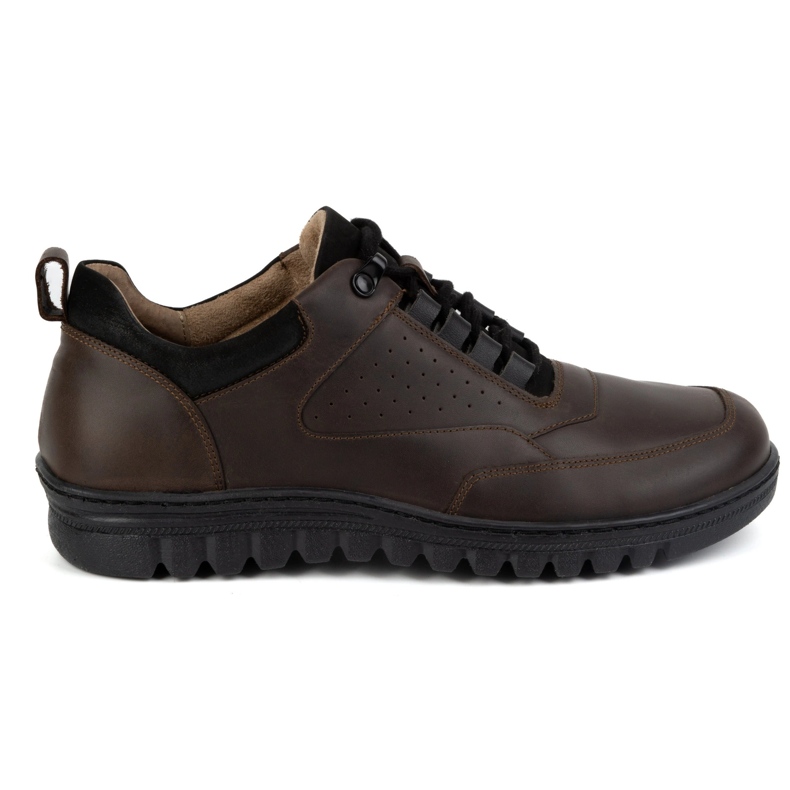 WASAK Scarpe casual in pelle da uomo 0228W marrone