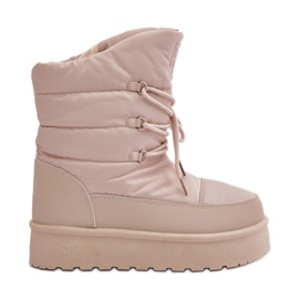 Stivali da neve con plateau e cerniera Big Star OO274885 Beige